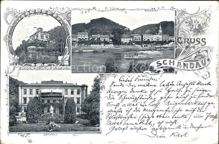 Bad Schandau Schloss Bastei Teilansicht Badhotel