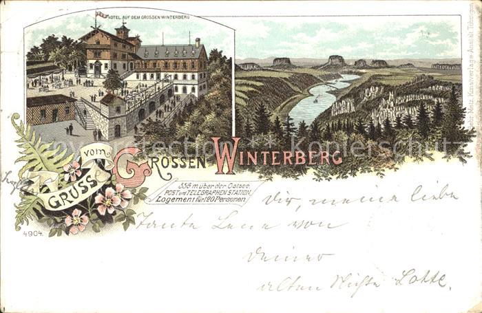 Grosser Winterberg Saechs. Schweiz Hotel Gr Winterberg Panorama