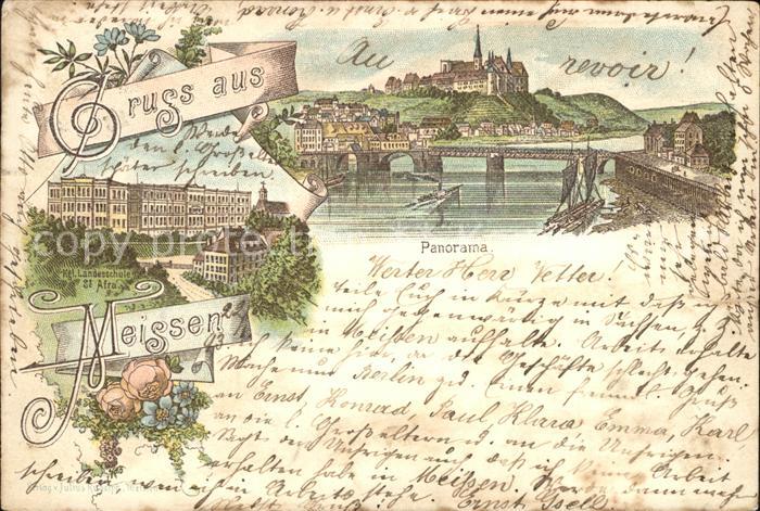 Meissen Elbe Sachsen Panorama Schloss Kgl Landesschule St Afra