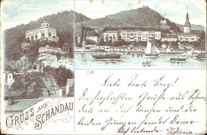 Schandau Bad Schloss Bastei Restaurant Ortsansicht