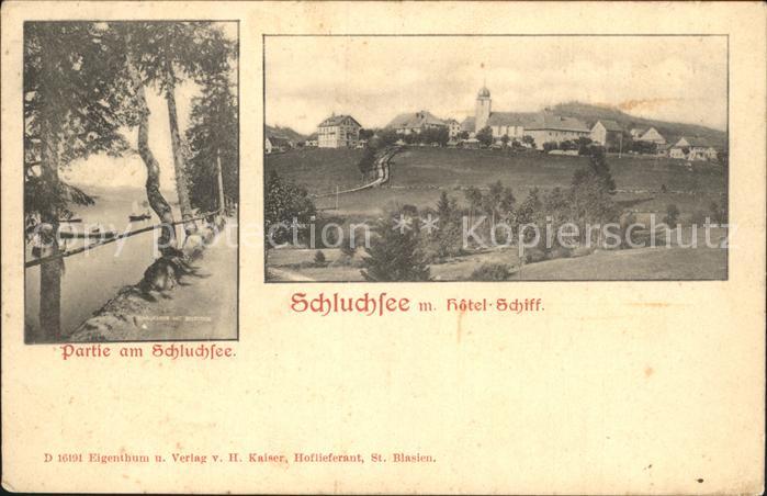 Schluchsee Seepartie Hotel Schiff