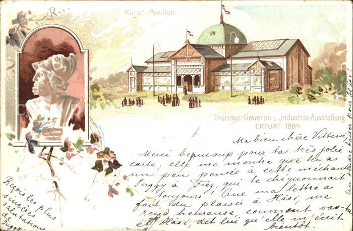 ERFURT  CITY Kunst Pavillon Thueringer Gewerbeausstellung 1894