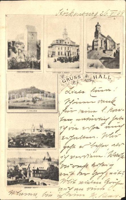 Hall Schwaben Crailsheimer Thor Rathaus St Michaelskirche Einkorn Comburg Solbad