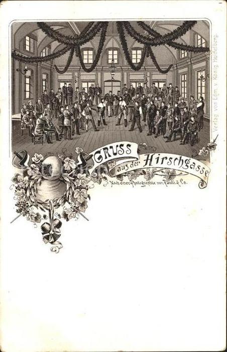 Heidelberg Neckar Hirschgasse Grosser Saal