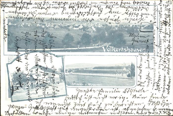 Volkertshausen Panorama Gasthof zum Mohren Spinn und Weberei