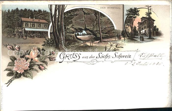 Lichtenhain Sebnitz Restauration auf dem Kuhstall Felsentor Gasthaus Winterberg