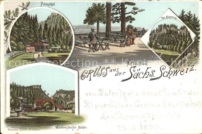 Waltersdorfer Muehle Polenztal Hacksteine Auf dem Brand Saechsische Schweiz Reic