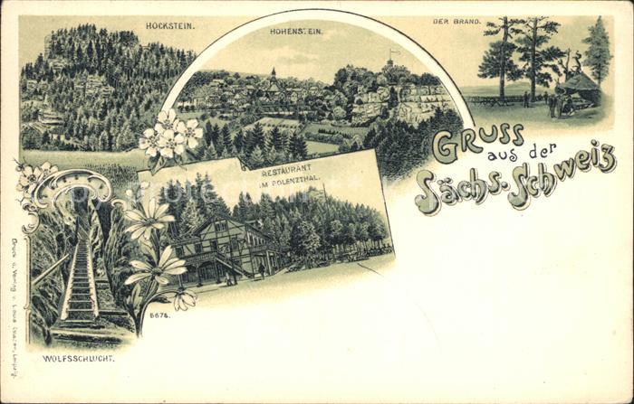 Polenztal Hackstein Der Brand Restaurant Polenztal Wolfsschlucht