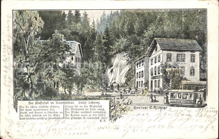 Kirnitzschtal Wasserfall Restaurant Deutsche Reichspost