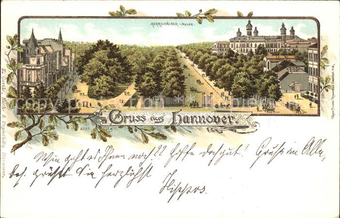 HANNOVER  CITY Herrenhaeuser Allee Reichspost