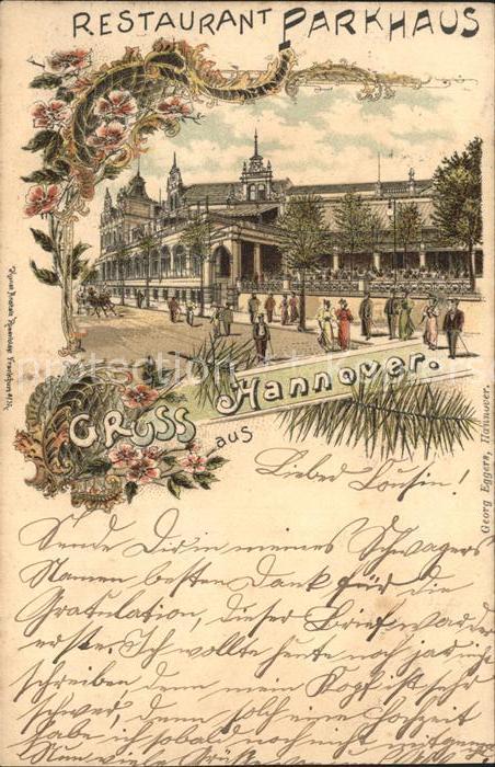 HANNOVER  CITY Restaurant Parkhaus Litho Reichspost
