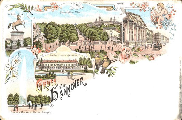 Herrenhausen Hannover Residenz Schloss Fontaene Sachsenross Herrenhaeuser Allee