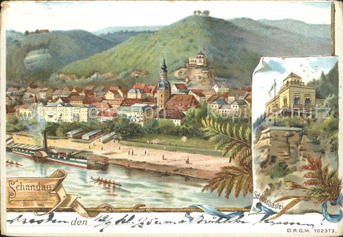 Schandau Bad Elbe Raddampfer Schlossbastei