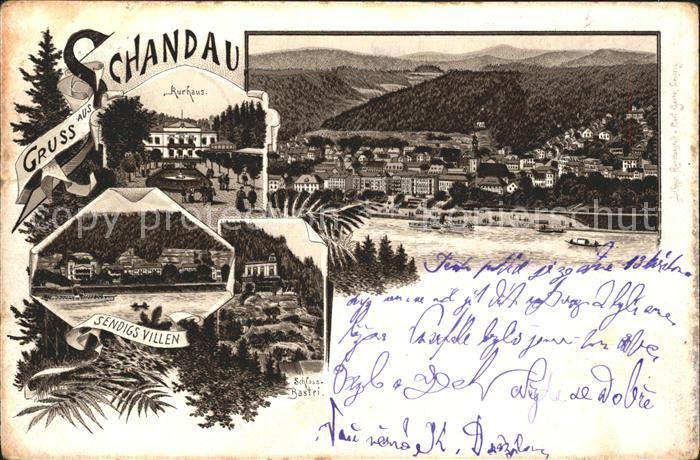 Schandau Bad Panorama Kurhaus Villen Schlossbastei Reichspost