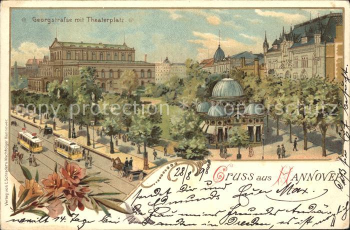 HANNOVER  CITY Georgstrasse mit Theaterplatz