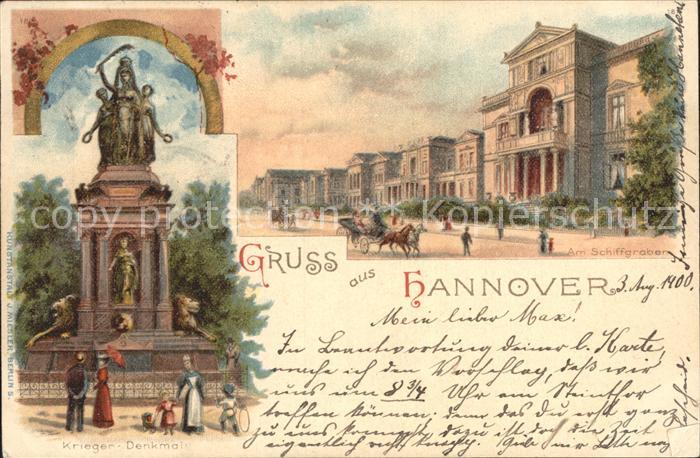 HANNOVER  CITY Kriegerdenkmal Am Schiffgraben