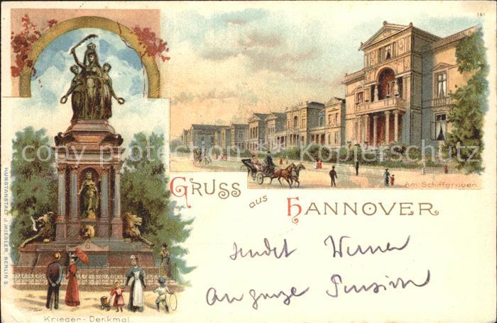 HANNOVER  CITY Am Schiffgraben Kriegerdenkmal