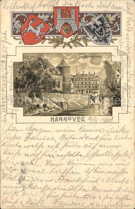 HANNOVER  CITY Leineufer Wappen