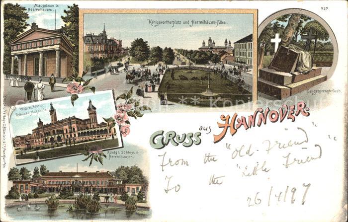 HANNOVER  CITY Mausoleum Koenigwortherplatz Herrenhaeuser Allee Grab Welfenschlo