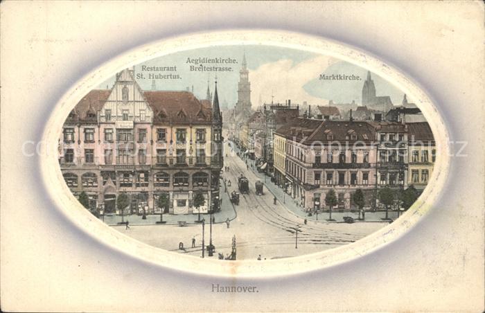 HANNOVER  CITY Restaurant St Hubertus Aegidienkirche Breitestrasse Marktkirche