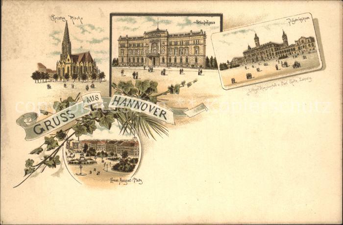 HANNOVER  CITY Christuskirche Staendehaus Polytechnikum Ernst August Platz Reich