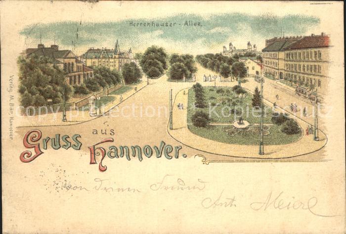 HANNOVER  CITY Herrenhaeuser Allee Reichspost