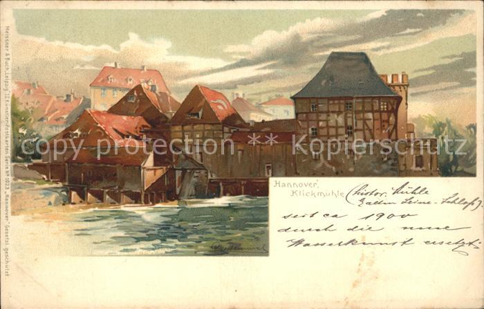 HANNOVER  CITY Klickmuehle Kuenstlerkarte