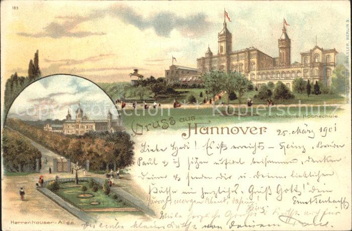 HANNOVER  CITY Technische Hochschule Herrenhaeuser Allee