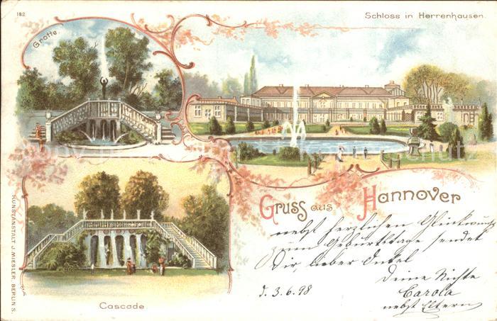 Herrenhausen Hannover Schloss Fontaene Grotte Cascade Reichspost