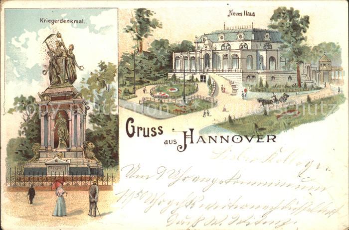 HANNOVER  CITY Kriegerdenkmal Neues Haus