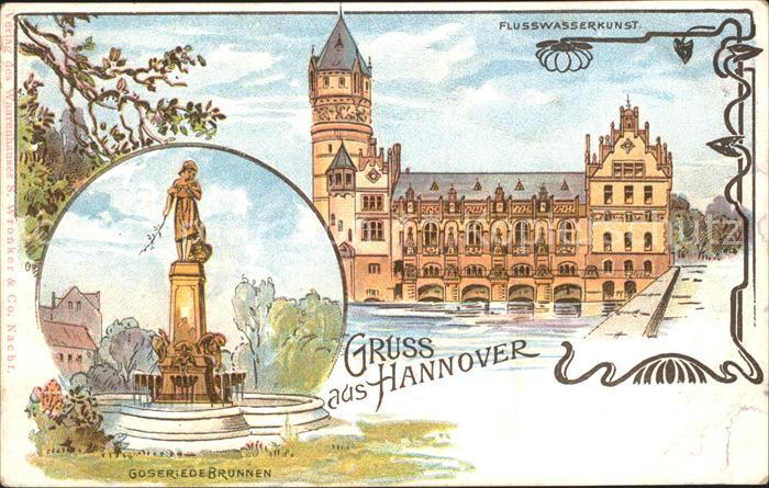 HANNOVER  CITY Goseriedebrunnen Flusswasserkunst