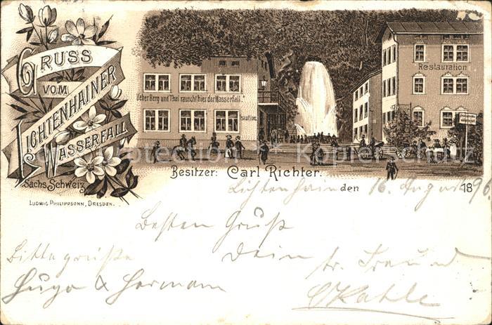 Lichtenhain Sebnitz Lichtenhainer Wasserfall Restauration Reichspost