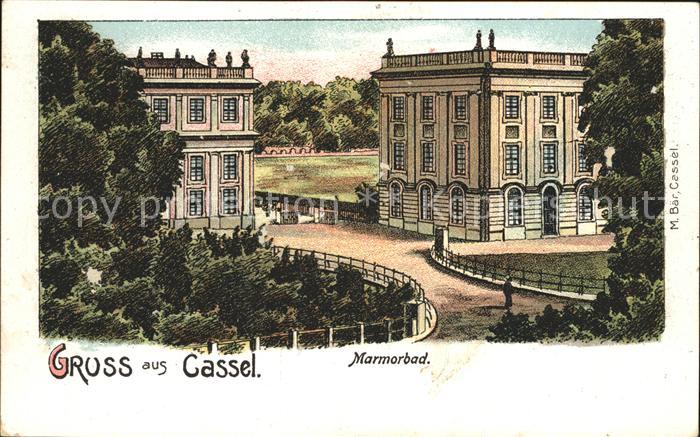 Cassel Kassel Marmorbad Litho