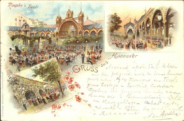 HANNOVER  CITY Roepkes Tivoli Garten Musikpavillon