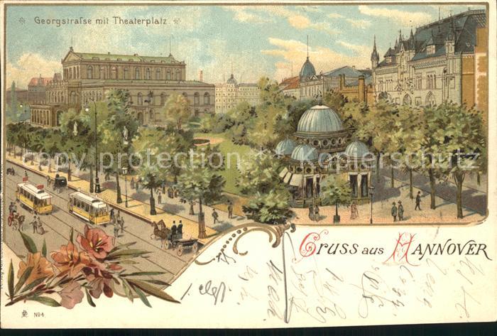 HANNOVER  CITY Georgstrasse mit Theaterplatz
