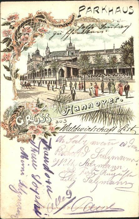 HANNOVER  CITY Restaurant Parkhaus Litho Reichspost