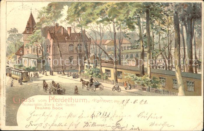 HANNOVER  CITY Pferdeturm Restauration Biergarten