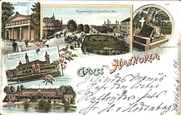 HANNOVER  CITY Mausoleum Koenigswortherplatz Herrenhaeuser Allee Grab Welfenschl