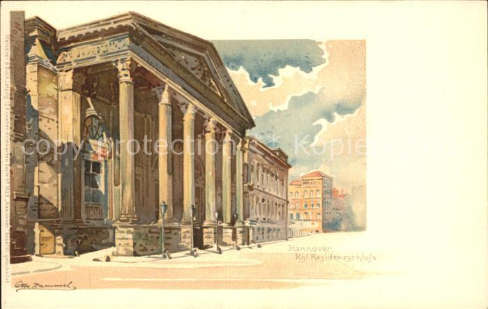 HANNOVER  CITY Kgl Residenzschloss Kuenstlerkarte