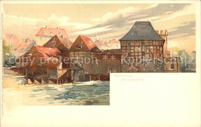HANNOVER  CITY Klickmuehle Kuenstlerkarte