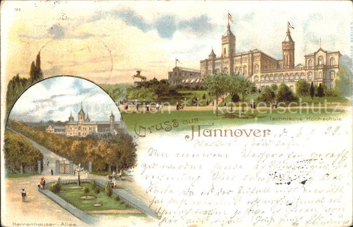 HANNOVER  CITY Technische Hochschule Herrenhaeuser Allee Reichspost