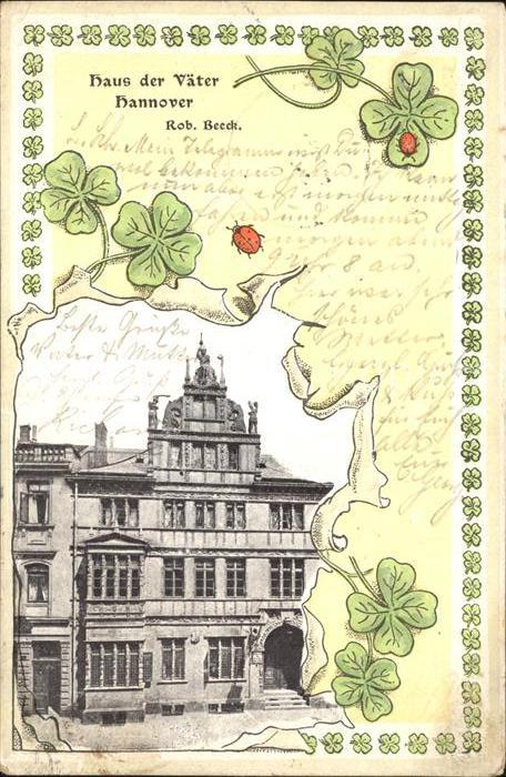 HANNOVER  CITY Haus der Vaeter Kleeblatt Marienkaefer