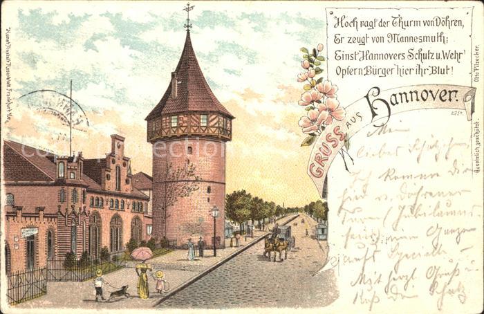Doehren Hannover Turm Litho Reichspost