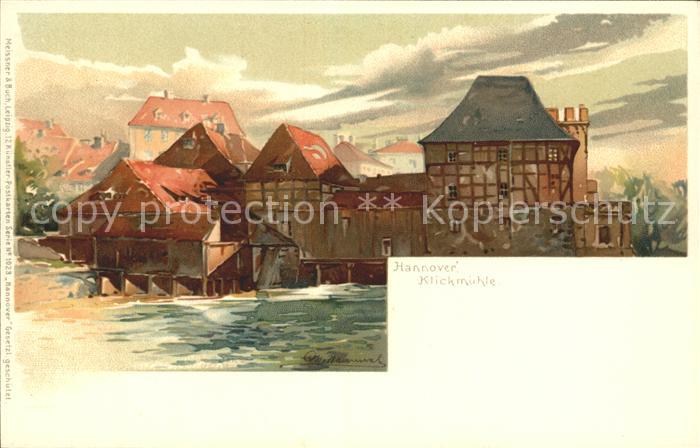 HANNOVER  CITY Klickmuehle Kuenstlerkarte