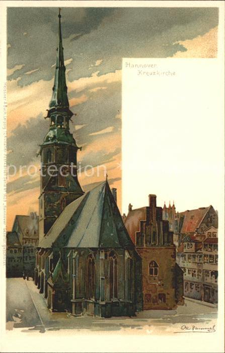 HANNOVER  CITY Kreuzkirche Kuenstlerkarte