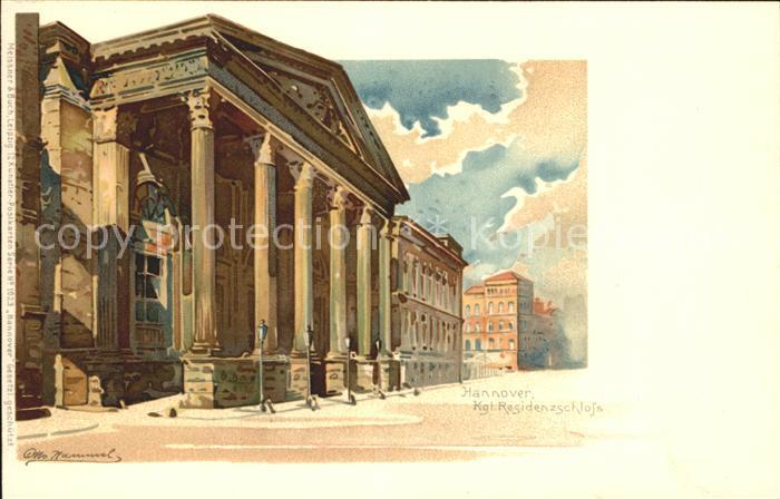 HANNOVER  CITY Kgl Residenzschloss Kuenstlerkarte