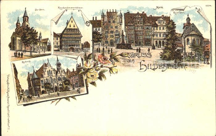 HILDESHEIM  CITY Dom Knochenhaueramtshaus Markt 1000jaehriger Rosenstock Rathaus