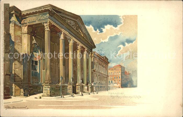 HANNOVER  CITY Residenzschloss Kuenstlerkarte