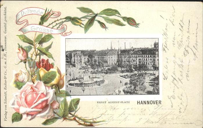 HANNOVER  CITY Ernst August Platz Blumen
