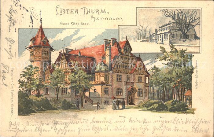 HANNOVER  CITY Lister Turm Kuenstlerkarte